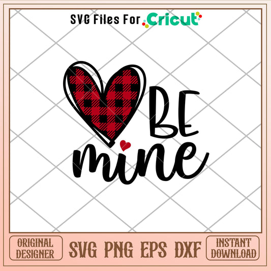 Be Mine Bufalo Heart, Be Mine Buffalo Heart Svg