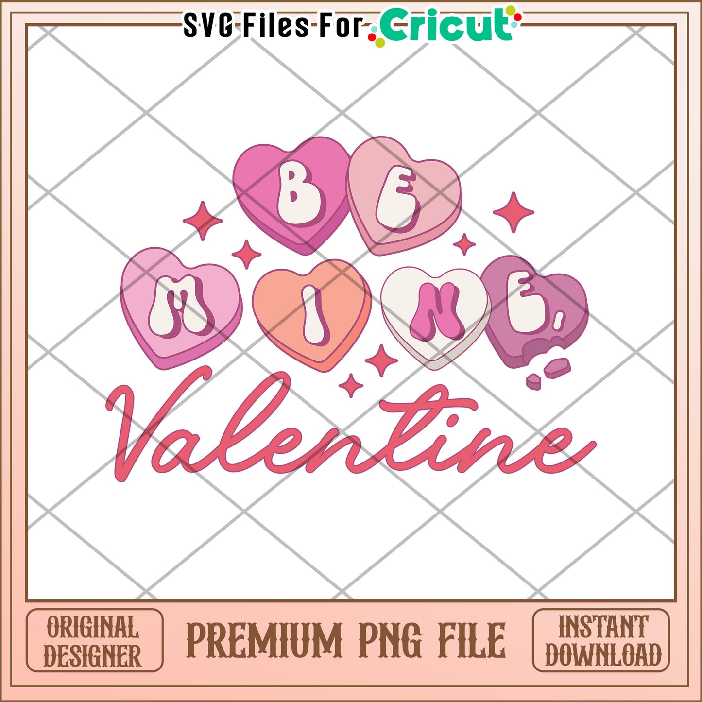 Be Mine Valentine PNG Design