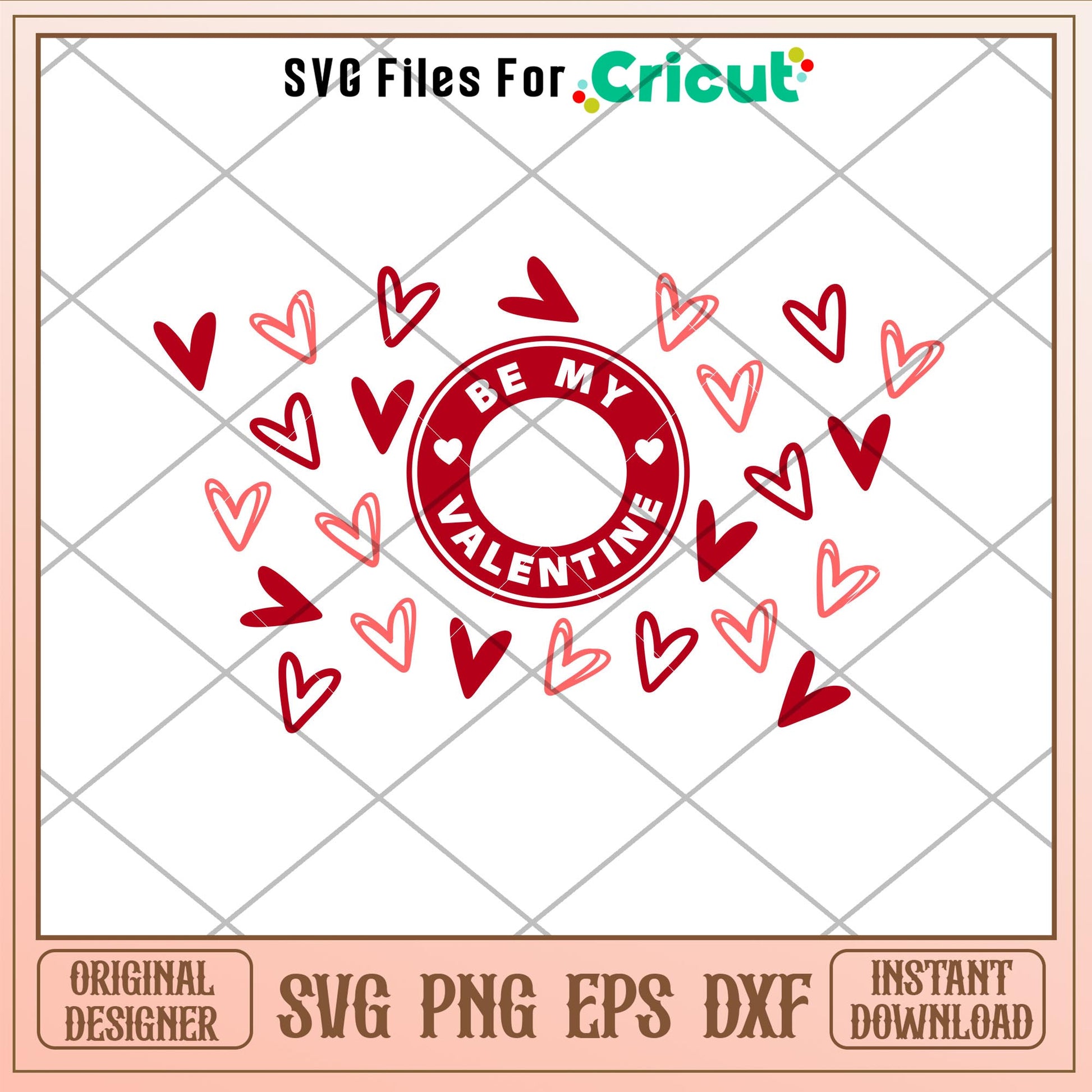 Be My Valentine Full Wrap, Be My Valentine Full Wrap Svg