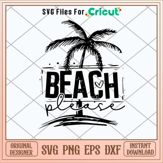 Beach Place Coconut Tree Svg-Svgfilesforcricut
