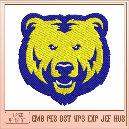 Bear Embroidery Design 3 Sizes