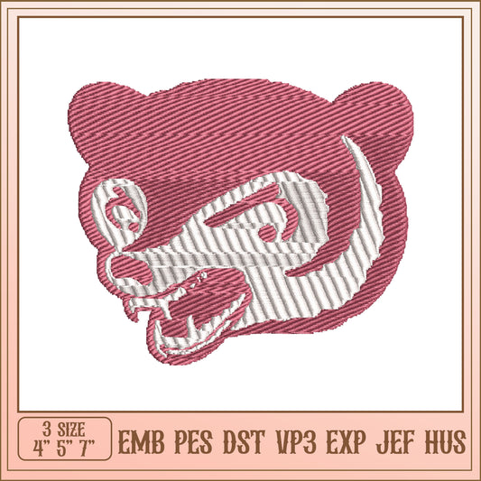 Bear Embroidery Design 3 Sizes EMB PES DST
