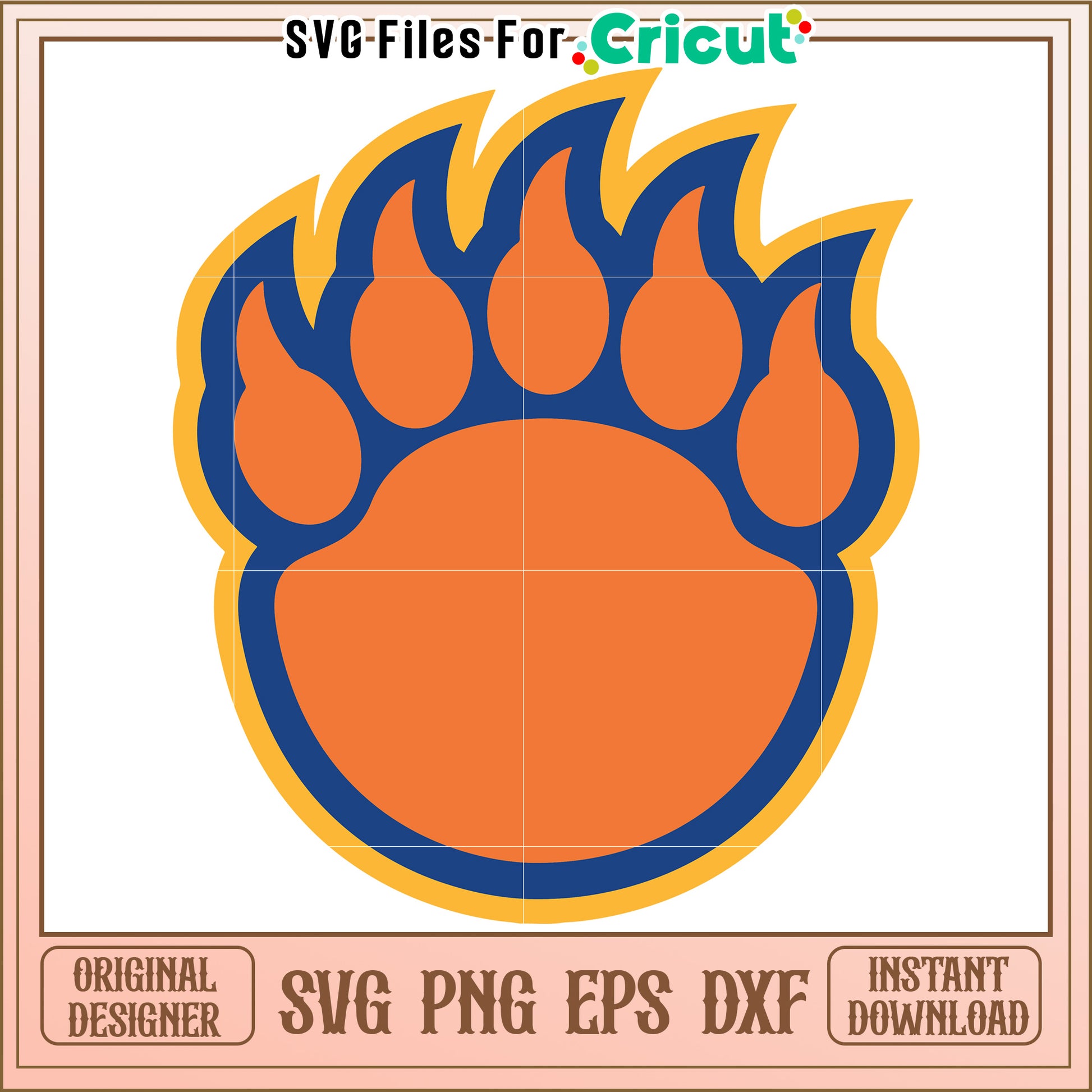 Bear Paw SVG Design for Craft Projects, Digital Download for Cricut Use