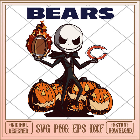 Bears Jack bundle svg, The Nightmare Before Christmas Svg, digital download