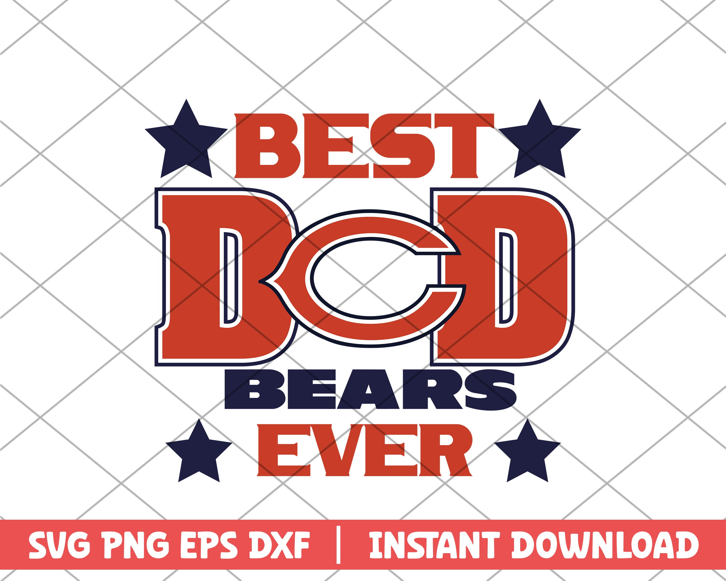 Bears best dad ever svg, Chicago Bears svg – svg files for cricut