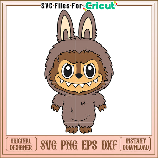 Beast labubu svg, scary characters svg, halloween pumkin svg