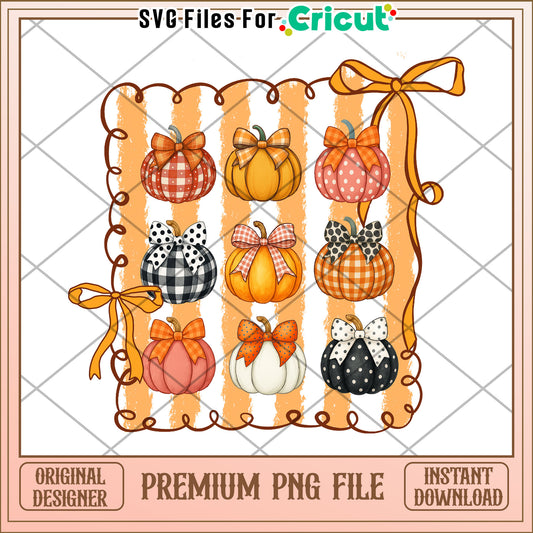 Beautiful design of pumkins png, spooky season png, october 31 celebration png