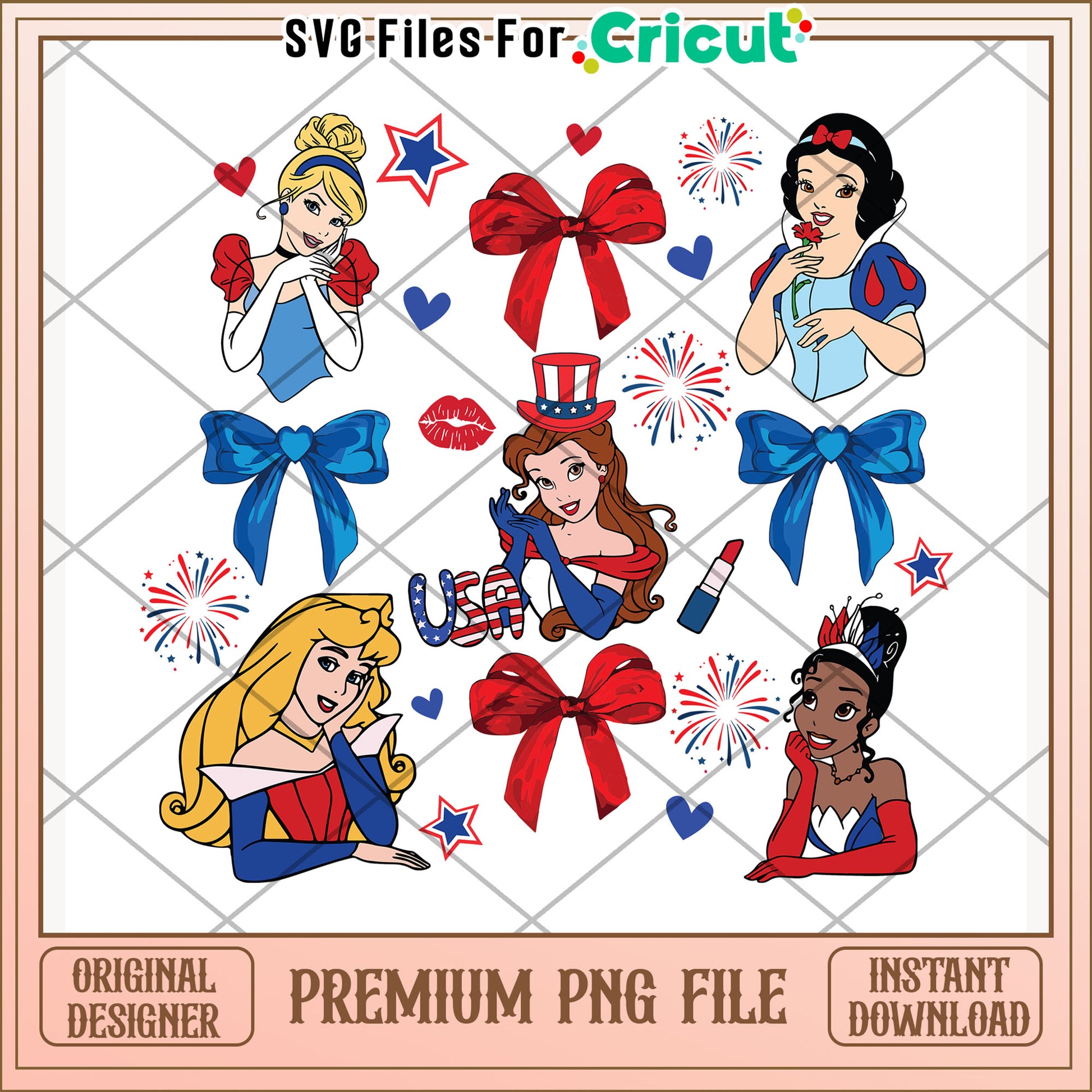 Beautiful disney princess design png, independence day png, disney character png