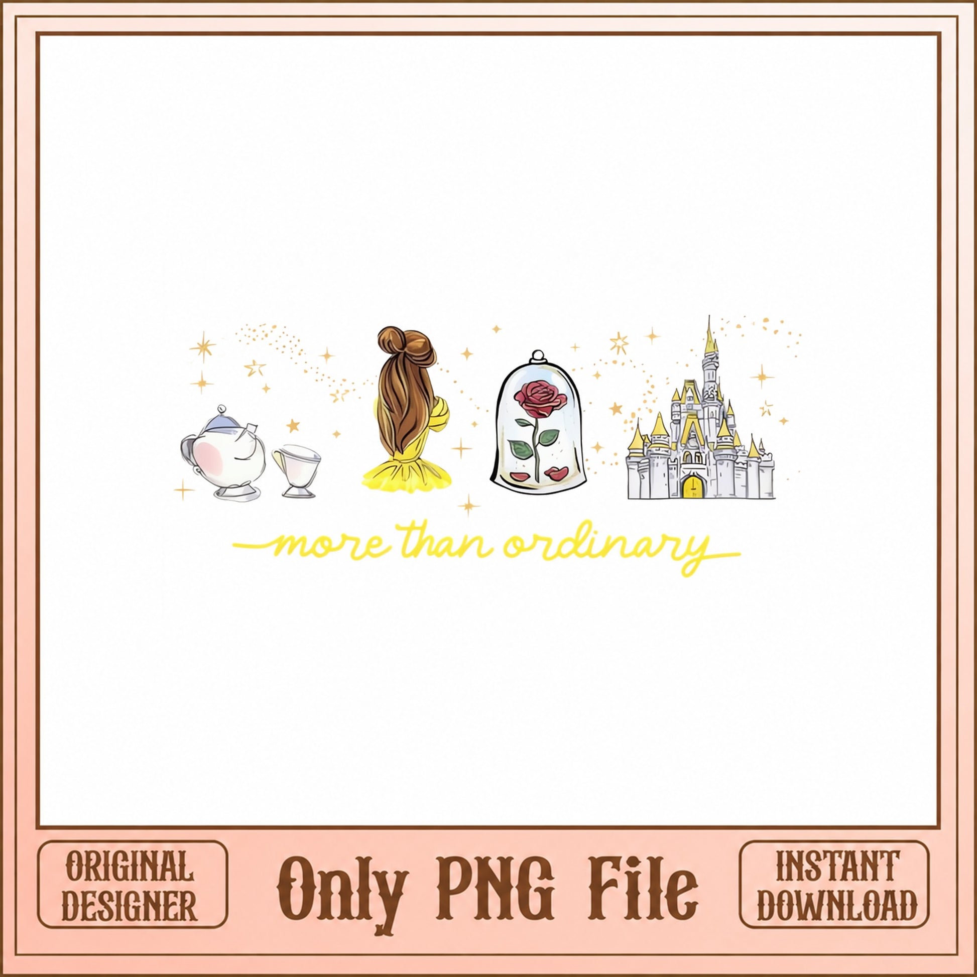 Beauty And The Beast SVG Bundle, Princess Belle SVG, Disney PNG