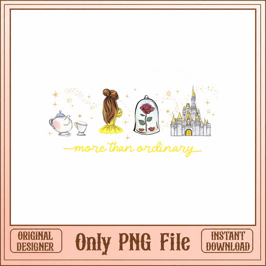 Beauty And The Beast SVG Bundle, Princess Belle SVG, Disney PNG