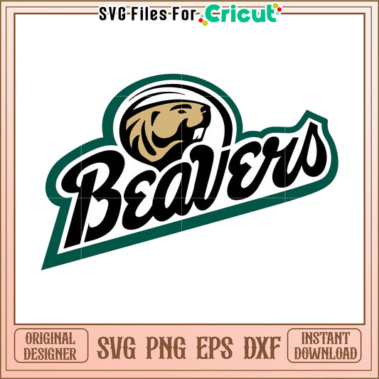Beavers logo SVG file for Cricut, perfect for craft projects and decorations