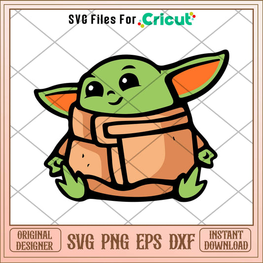 Bebe Yoda Star Wars Mandalorian Svg, The Mandalorian  svg, digital download