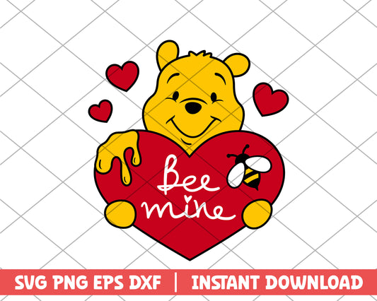 Bee Mine Honey Bear svg 