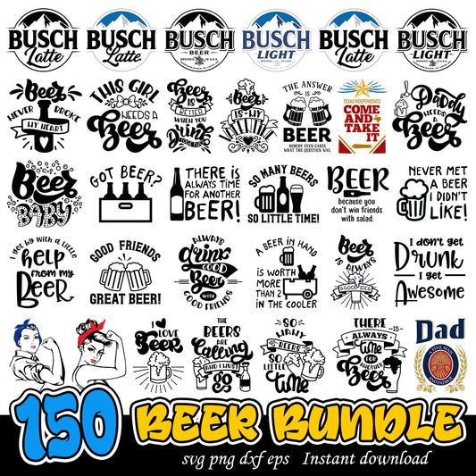Beer bundle, Beer brand logo svg bundle