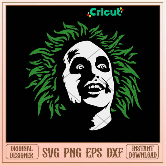 Beetlejuice Face Svg-Svgfilesforcricut