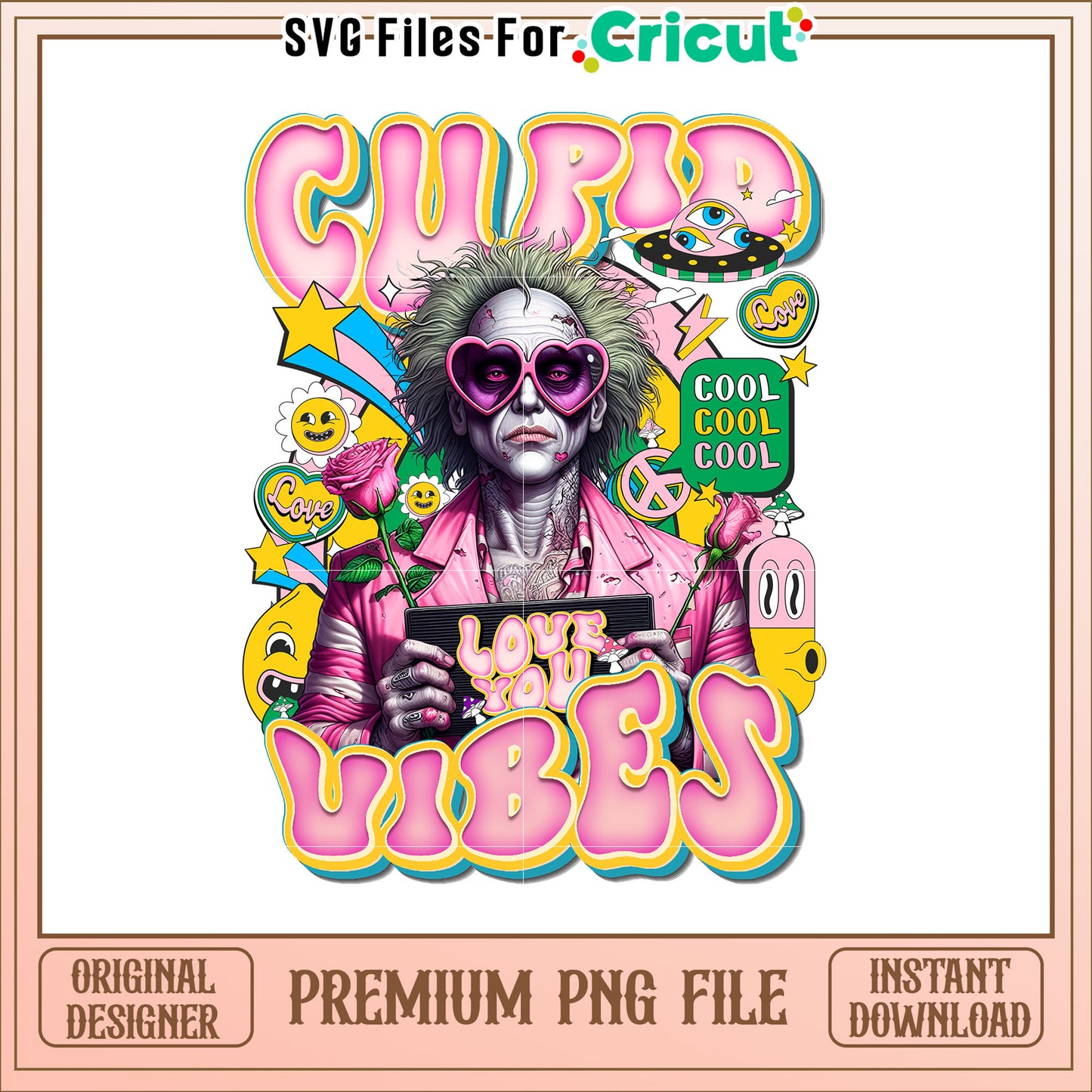 Beetlejuice Love Vibes PNG