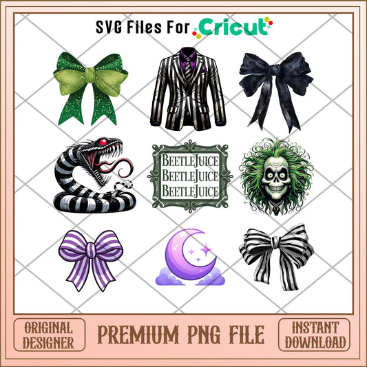 Beetlejuice character halloween png, betlejuice png, halloween png