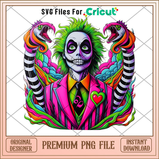 Beetlejuice color halloween png, beetlejuice png, halloween png