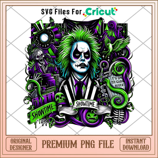 Beetlejuice showtime halloween png, beetlejuice png, halloween png