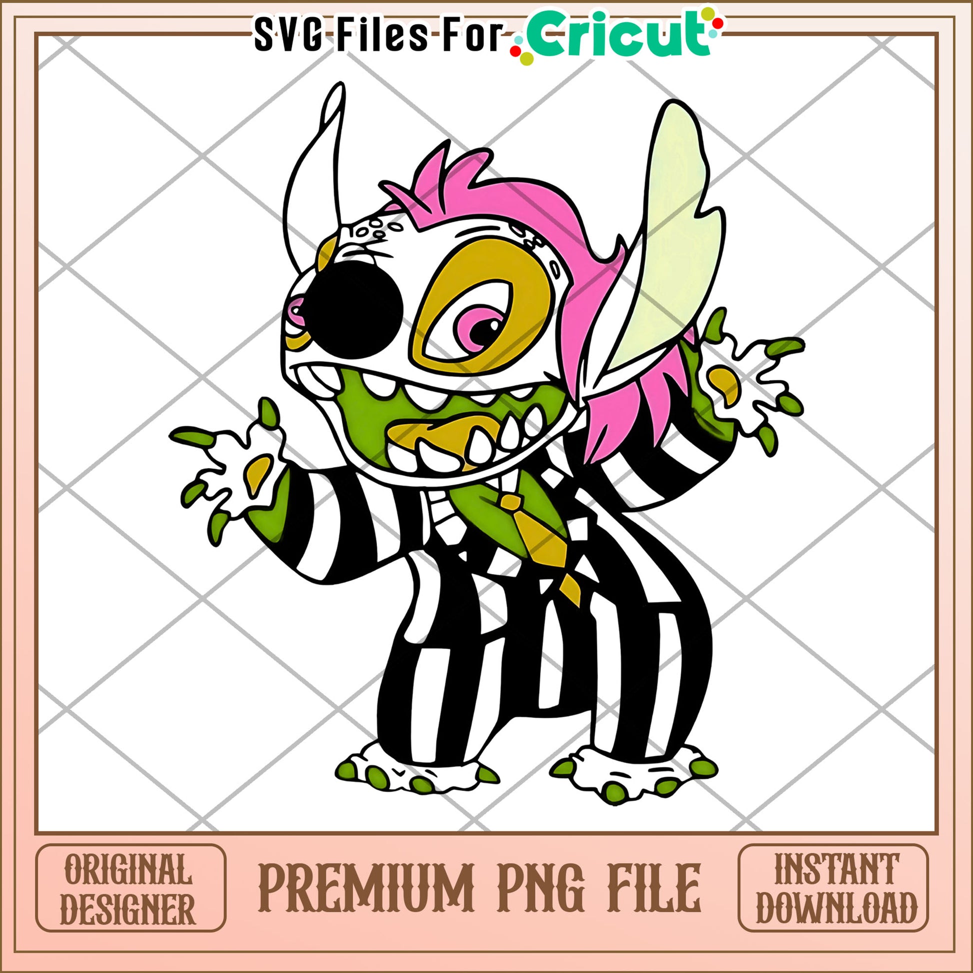 Beetlejuice stitch png, spirit halloween png, funny stitch png