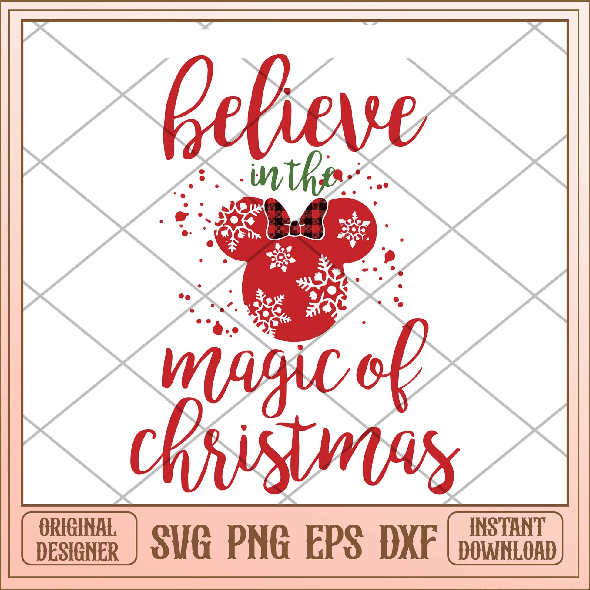 Believe in the magic of christmas svg, Christmas Mickey head svg bundle