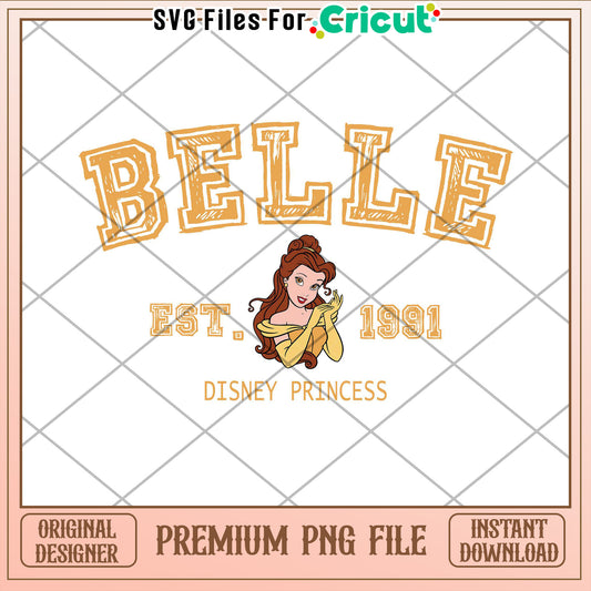 Belle Disney Princess PNG 1991