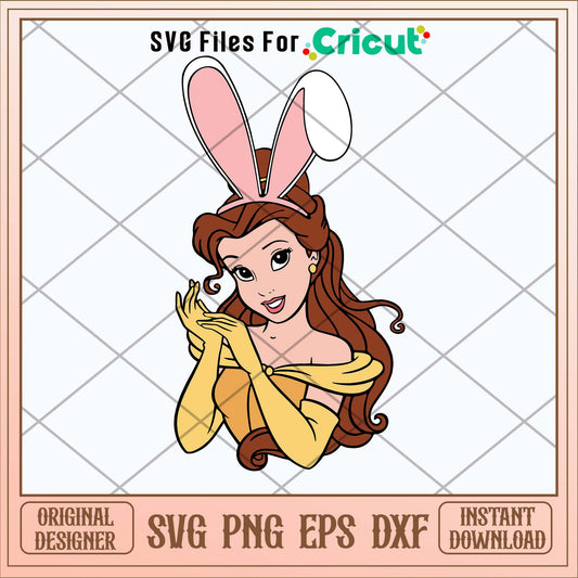 Belle Easter Svg-Svgfilesforcricut