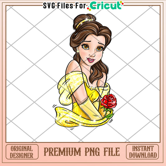 Belle PNG Premium Cricut Design