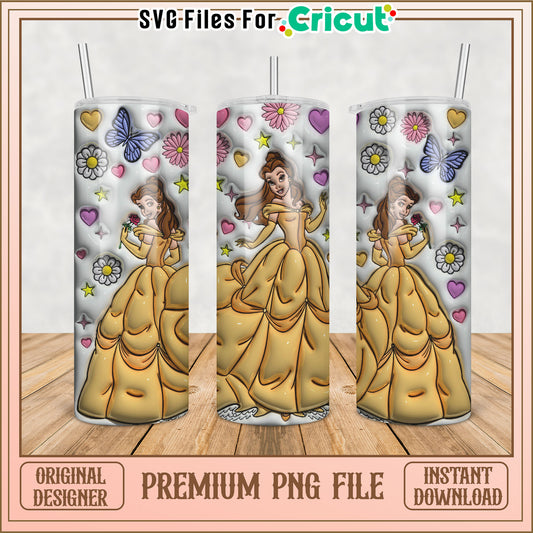 Belle Tumbler PNG Premium Download