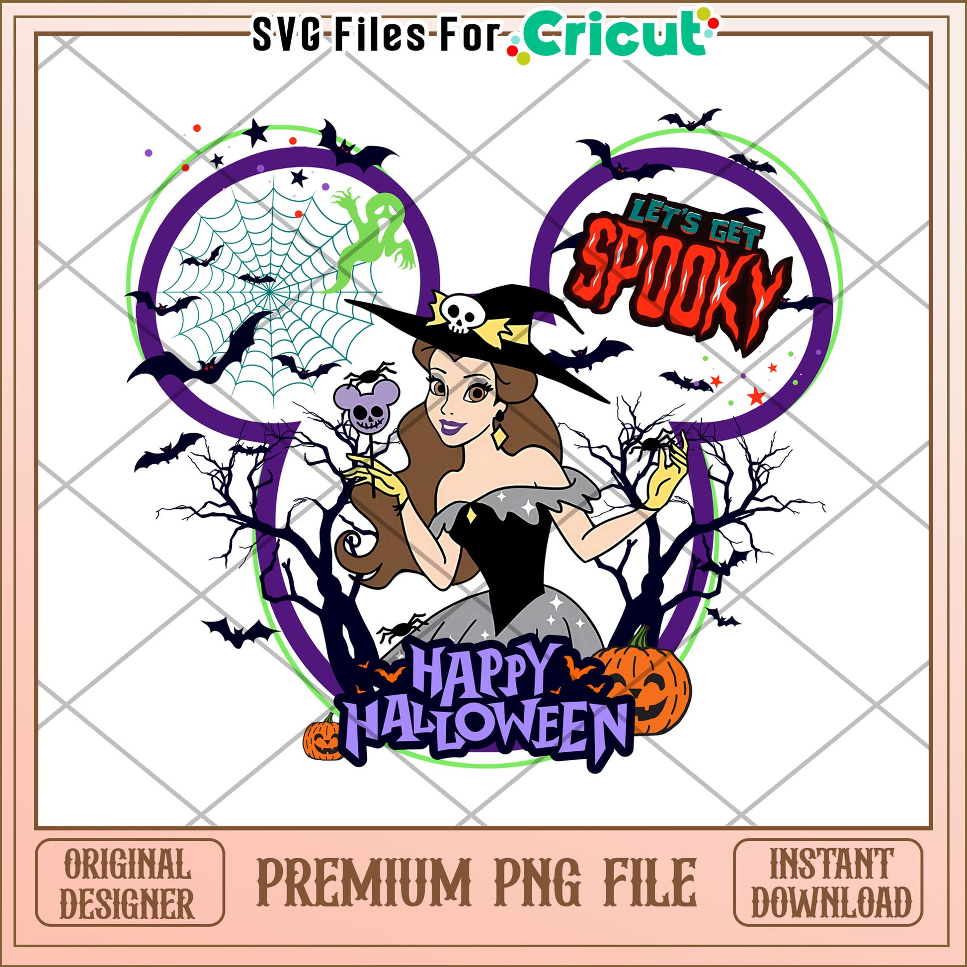 Belle happy halloween png, halloween​ costumes png, halloween time png