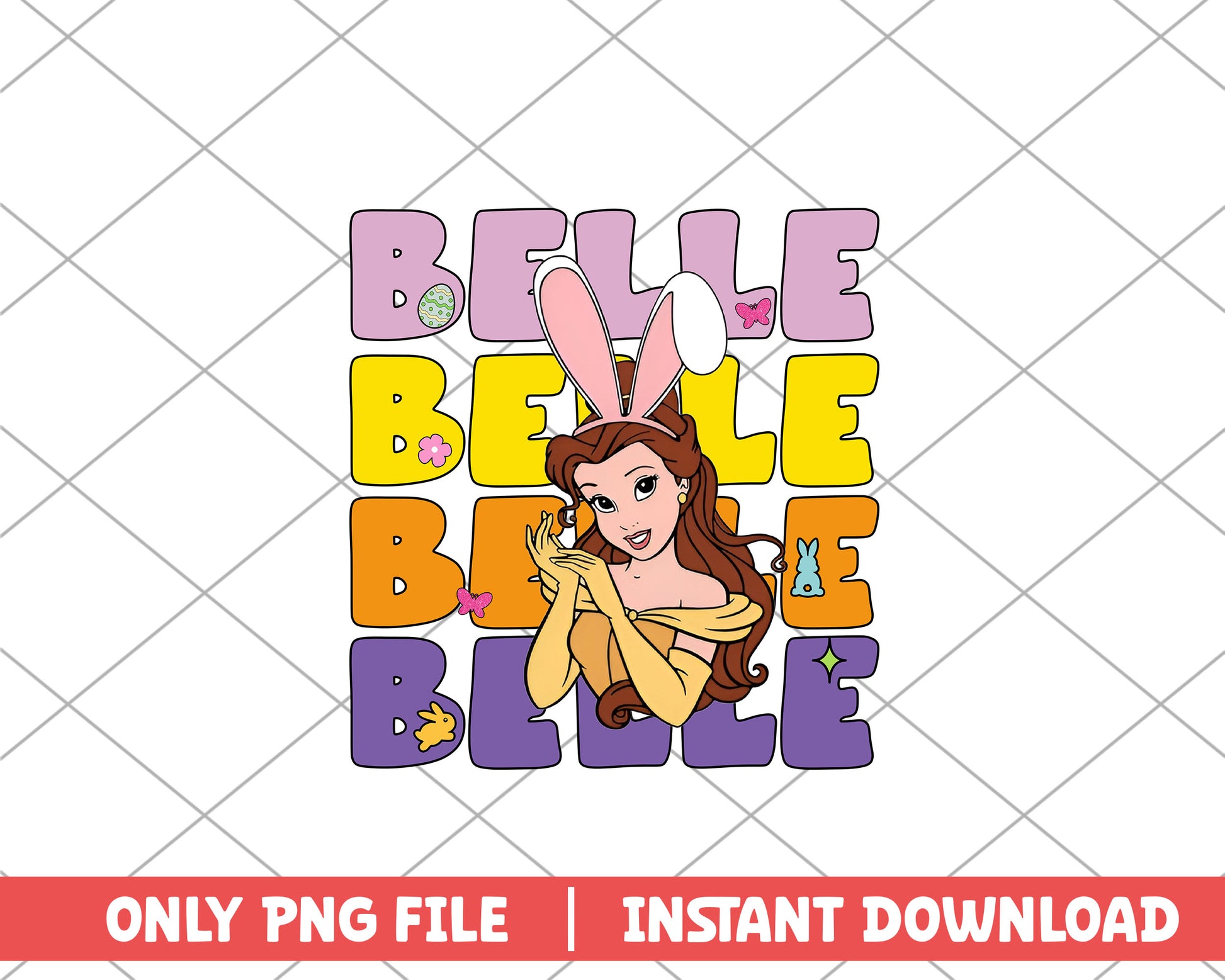 Belle princess easter png