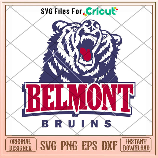 Belmont Bruins Logo Svg, Belmont Bruins Svg, NCAA Svg
