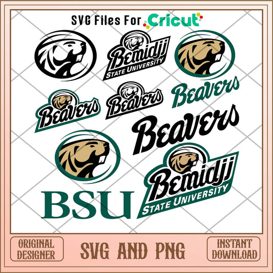 Bemidji State Beavers team sports svg bundle, Sport svg - Svgfileforcricut 