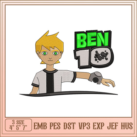 Ben 10 Embroidery Design