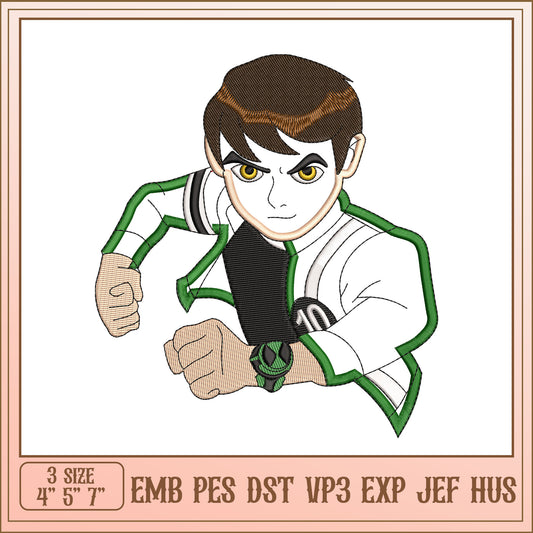Ben 10 Embroidery Design 3 Sizes