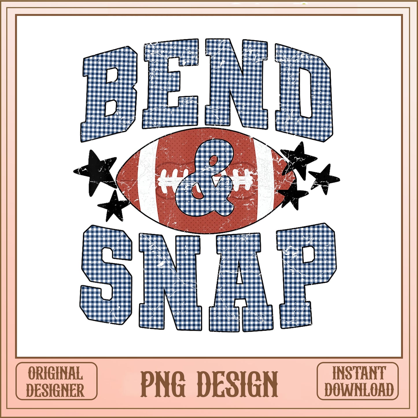 Bend And Snap Football PNG, Retro Football Shirt, Game Day PNG