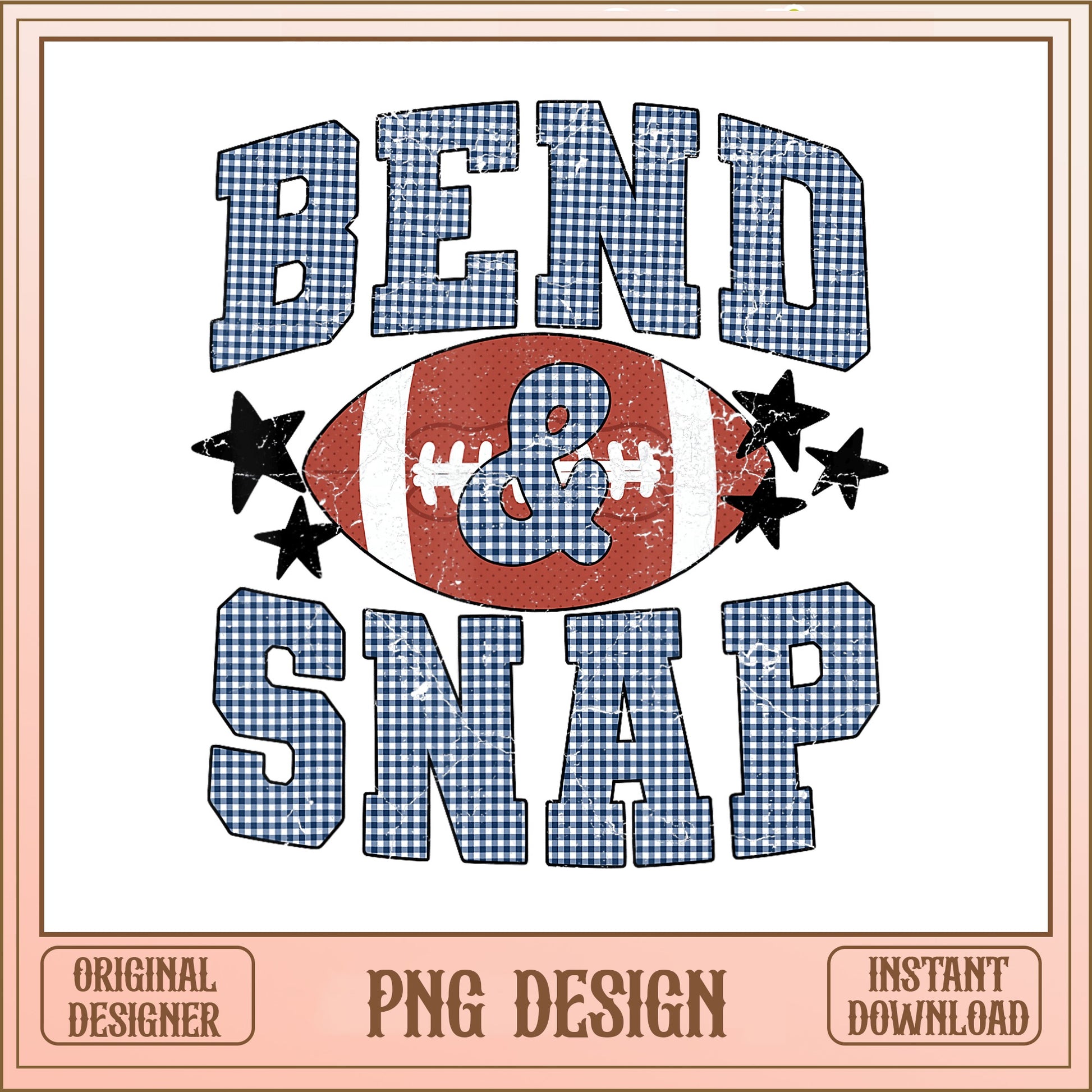 Bend And Snap Football PNG, Retro Football Shirt, Game Day PNG