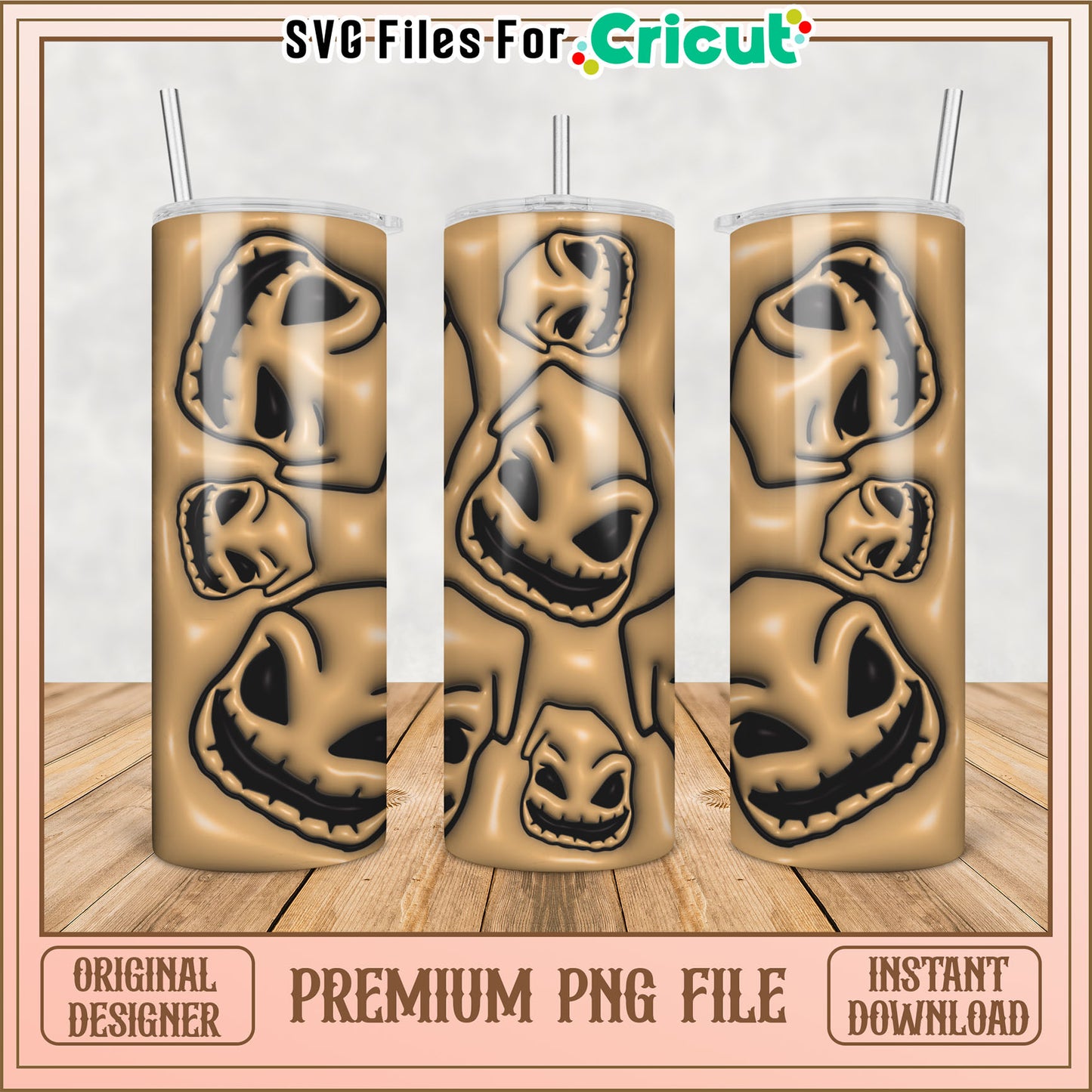 Bendy Inspired Tumbler Design PNG for DIY Projects and Crafts