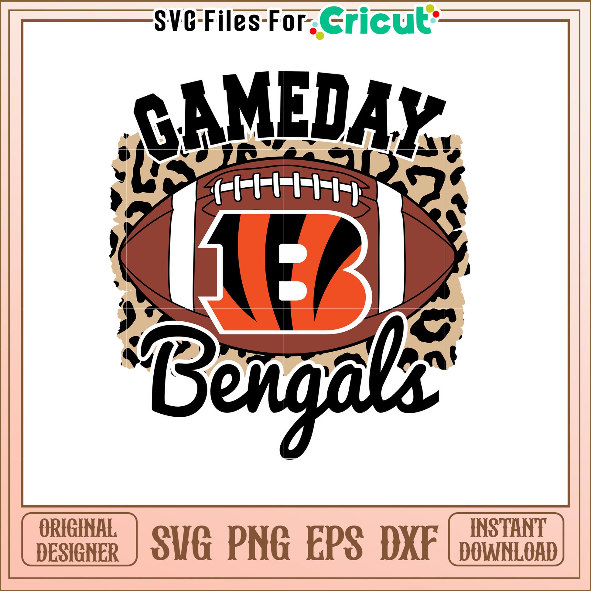 Bengals Game Day SVG Design