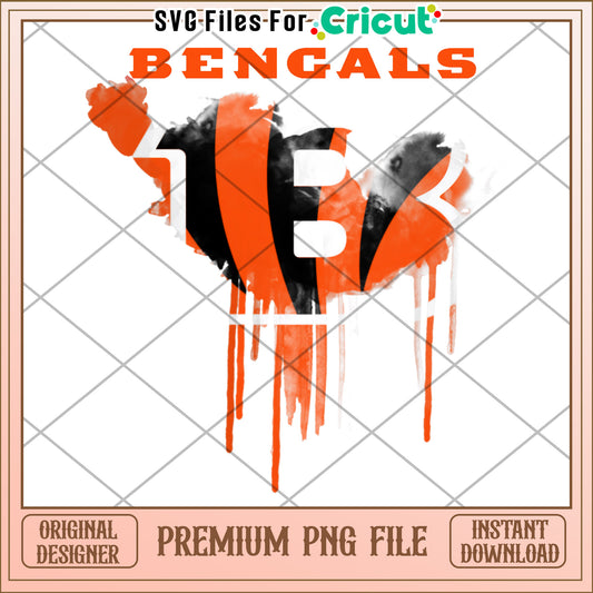 Bengals Logo Design for Cricut, Instant Download PNG File