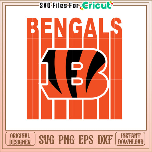 Bengals SVG Design for Team Spirit Projects