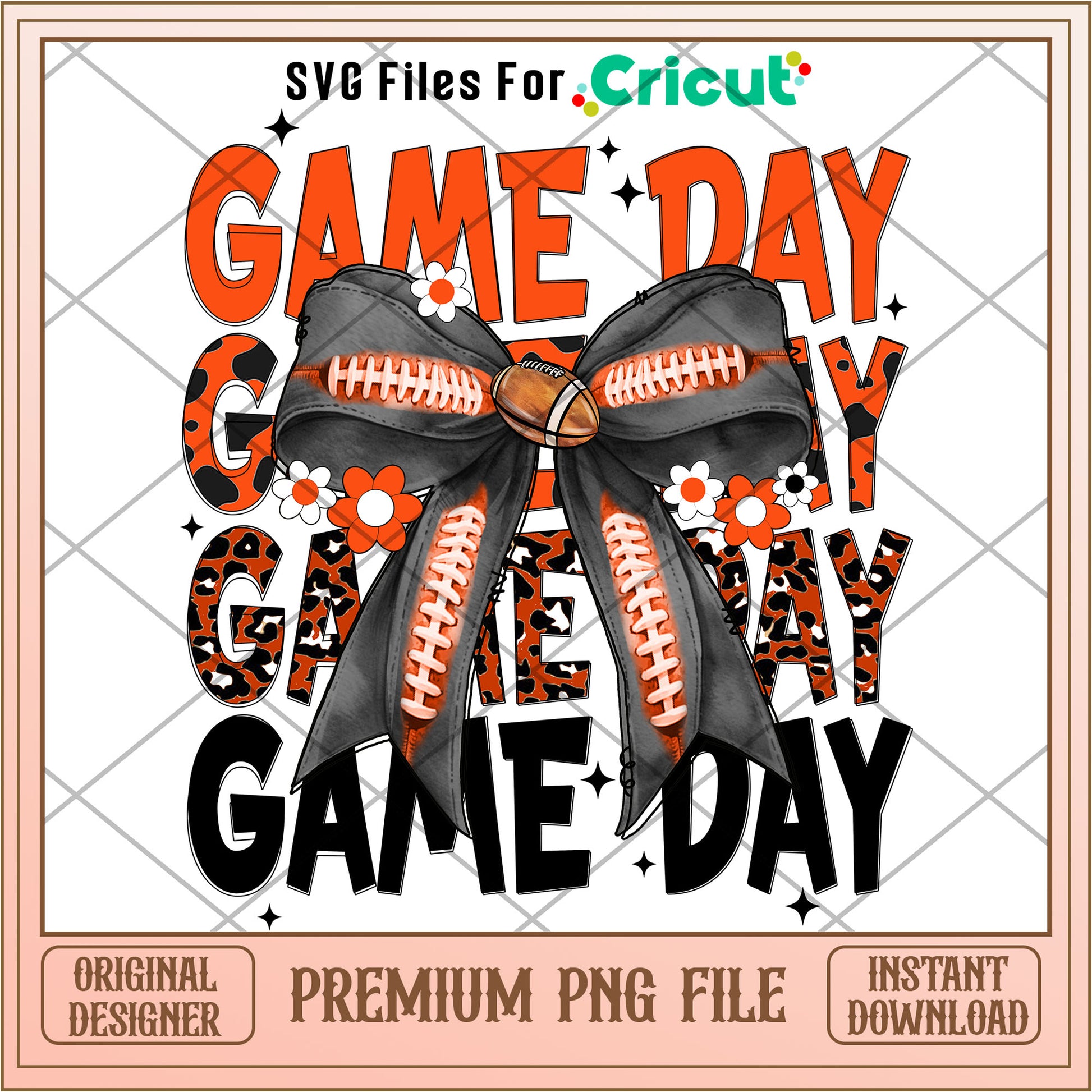 Bengals coquette football bow png, Cincinnati Bengals png, NFL png