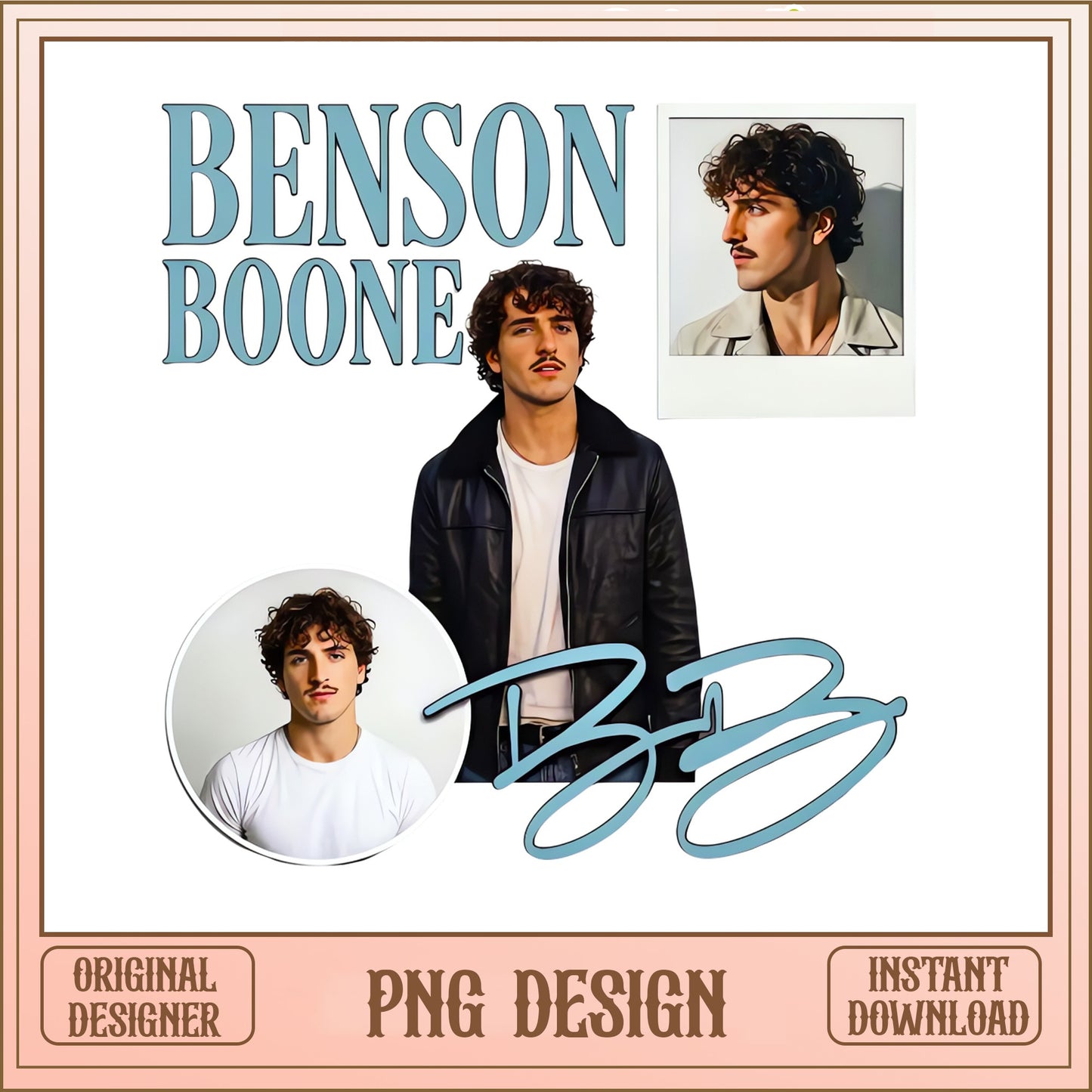 Benson Boone PNG Bundle, Singer Graphic Design, Fan Art PNG