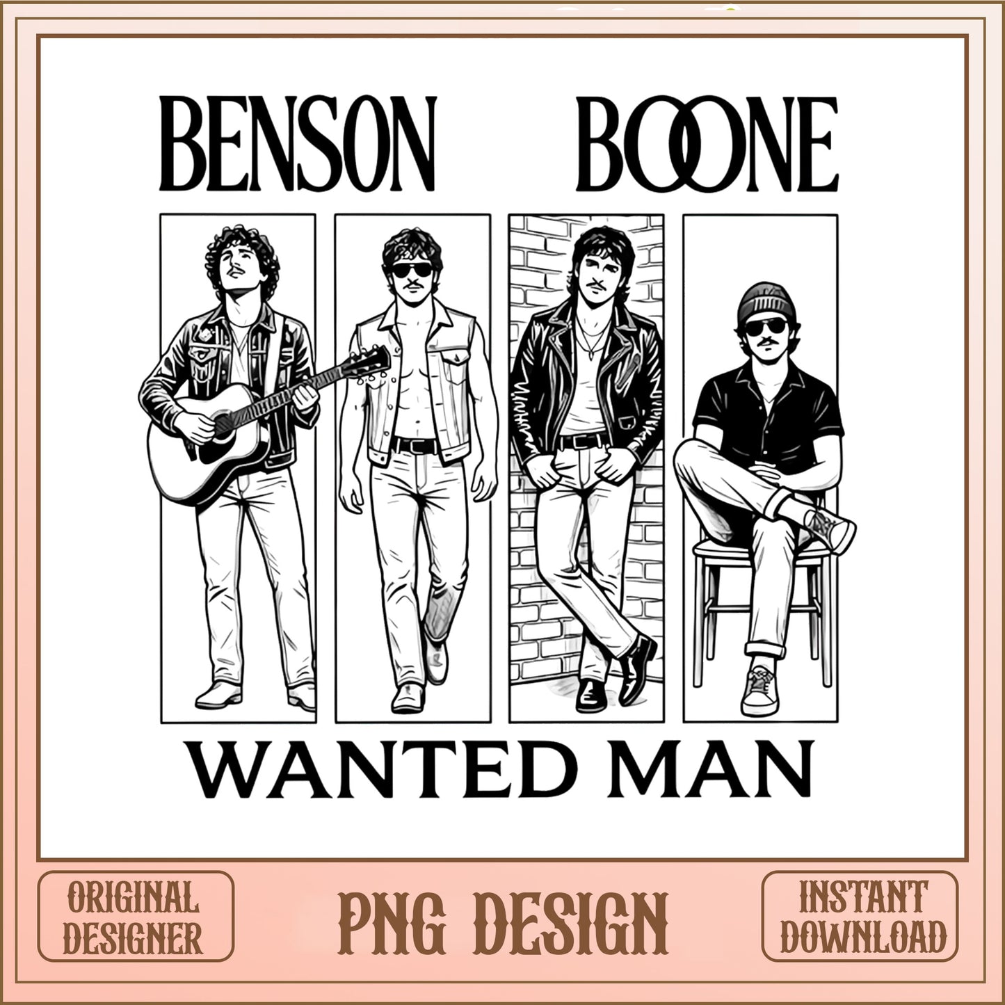 Benson Boone Wanted Man PNG, Music Fan Shirt, Singer PNG