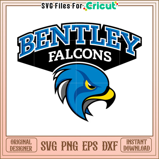 Bentley Falcons SVG Design for Cricut, perfect for school spirit projects