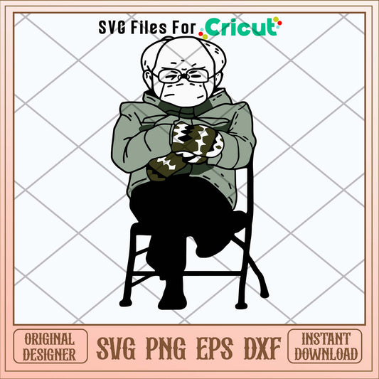 Bernie Sanders 2021 Bernie Sander The 46th  President Svg-Svgfilesforcricut