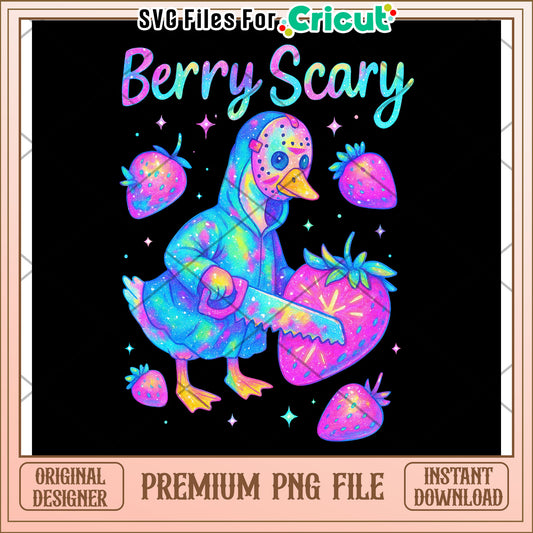 Berry scary neon png, halloween time png, halloween decor png