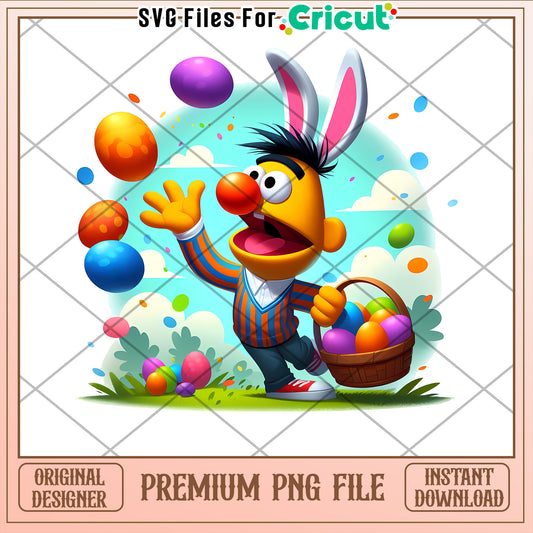 Bert Easter Bunny PNG Cricut File