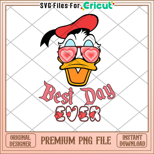 Best Day Ever Duck PNG Cricut File