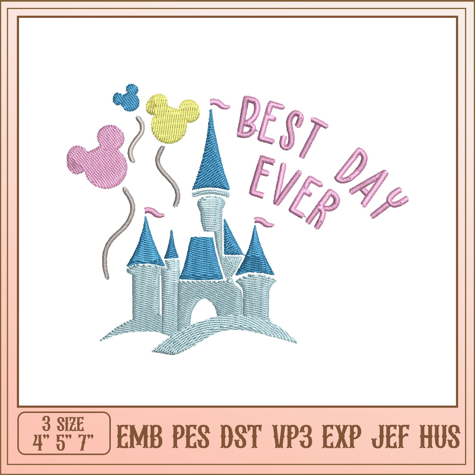 Best Day Ever Embroidery Design